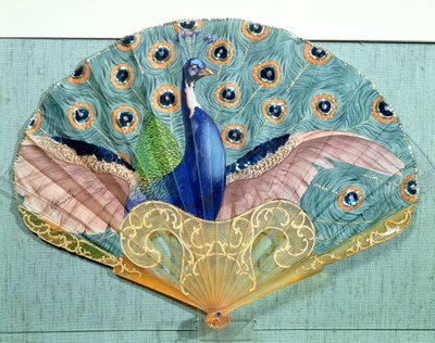 Peacock fan by Adolphe Thomasse